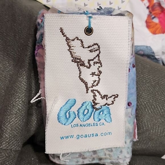 Goa Wild Daisy Print Y2K Top with Embroidery - Picture 7 of 12